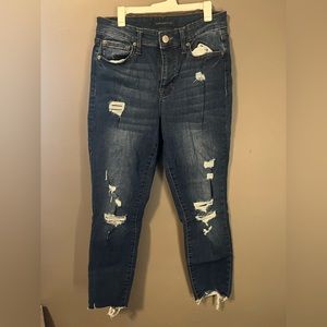 dark wash size 8 aeropostale skinny jeans